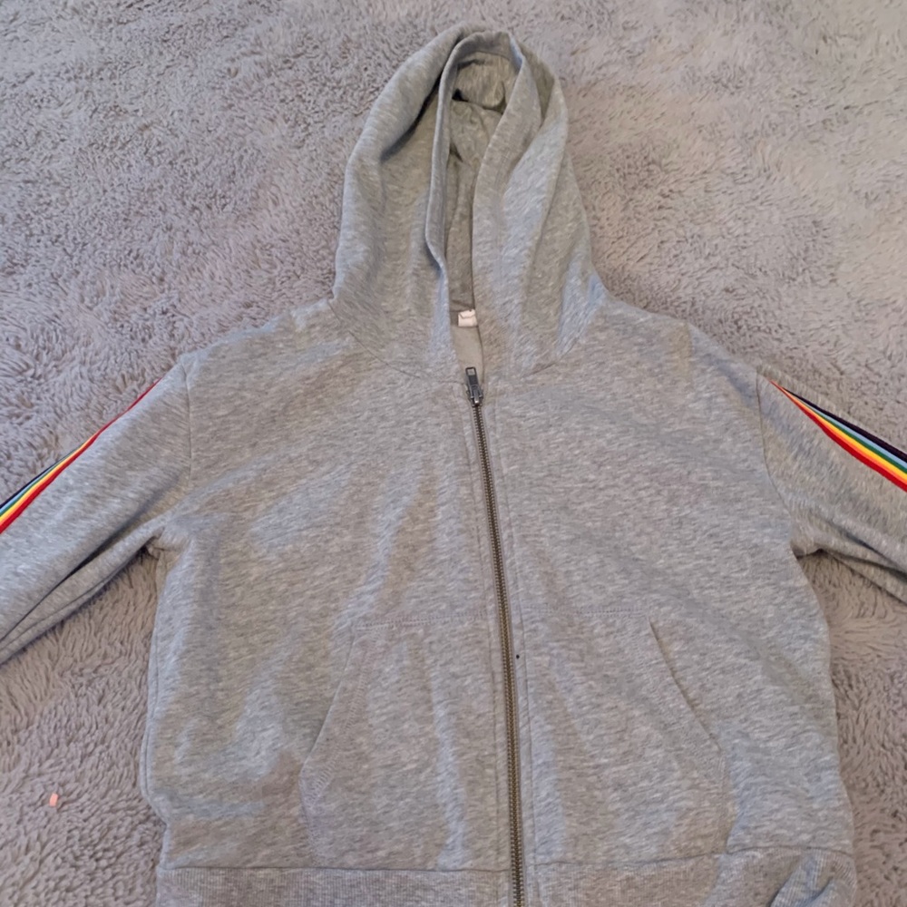 Grey zip up